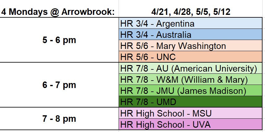 Mondays at Arrowbrook